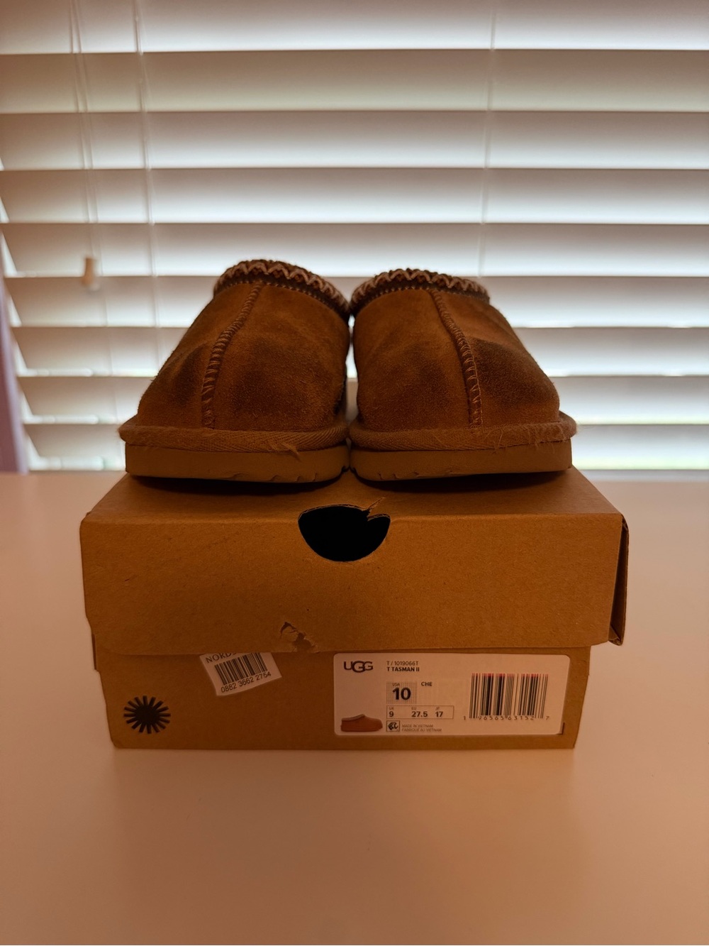 UGG Tasman Toddler Chestnut Brown Slip-On Shoes